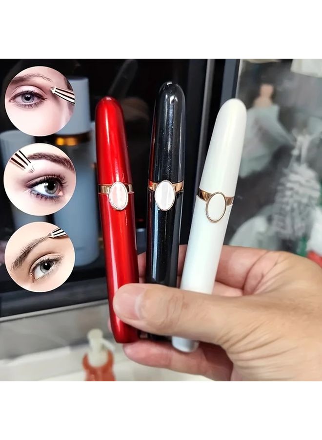 Black Eyebrow Hair Remover Razor USB Rechargeable Trimmer For Women And Men - Image 5